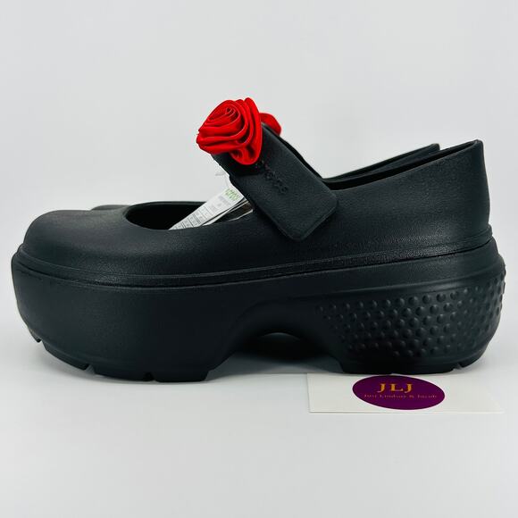 Crocs Women's Stomp Rosette Mary Jane Platform Punk Clogs 210798 Size 9 - Picture 5 of 11
